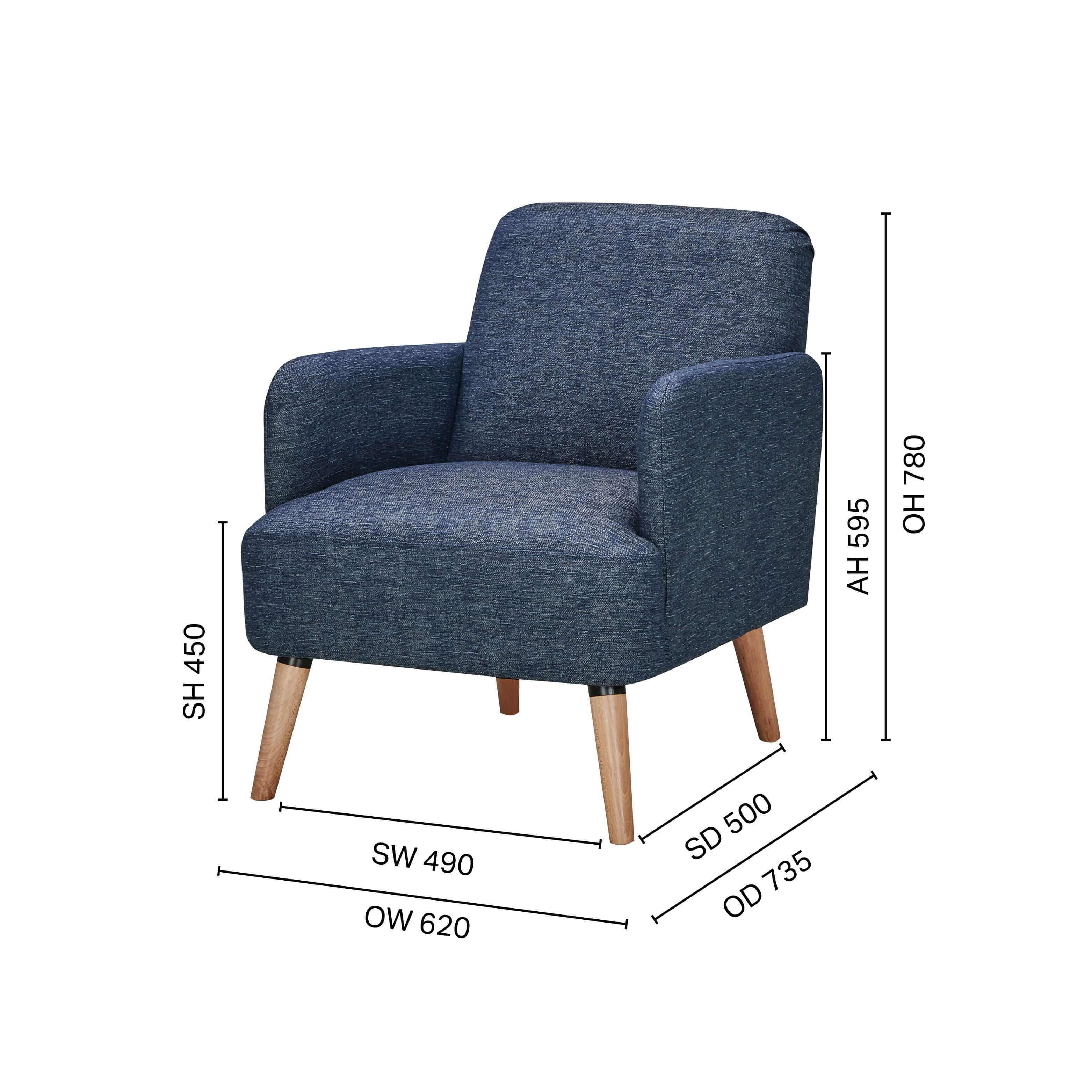 Rexton 1–Seater Sofa